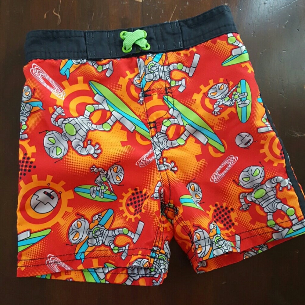 Robot swim trunks (run 18 months)