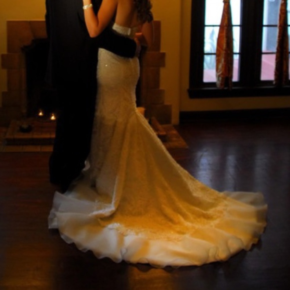 Oleg Cassini wedding gown.