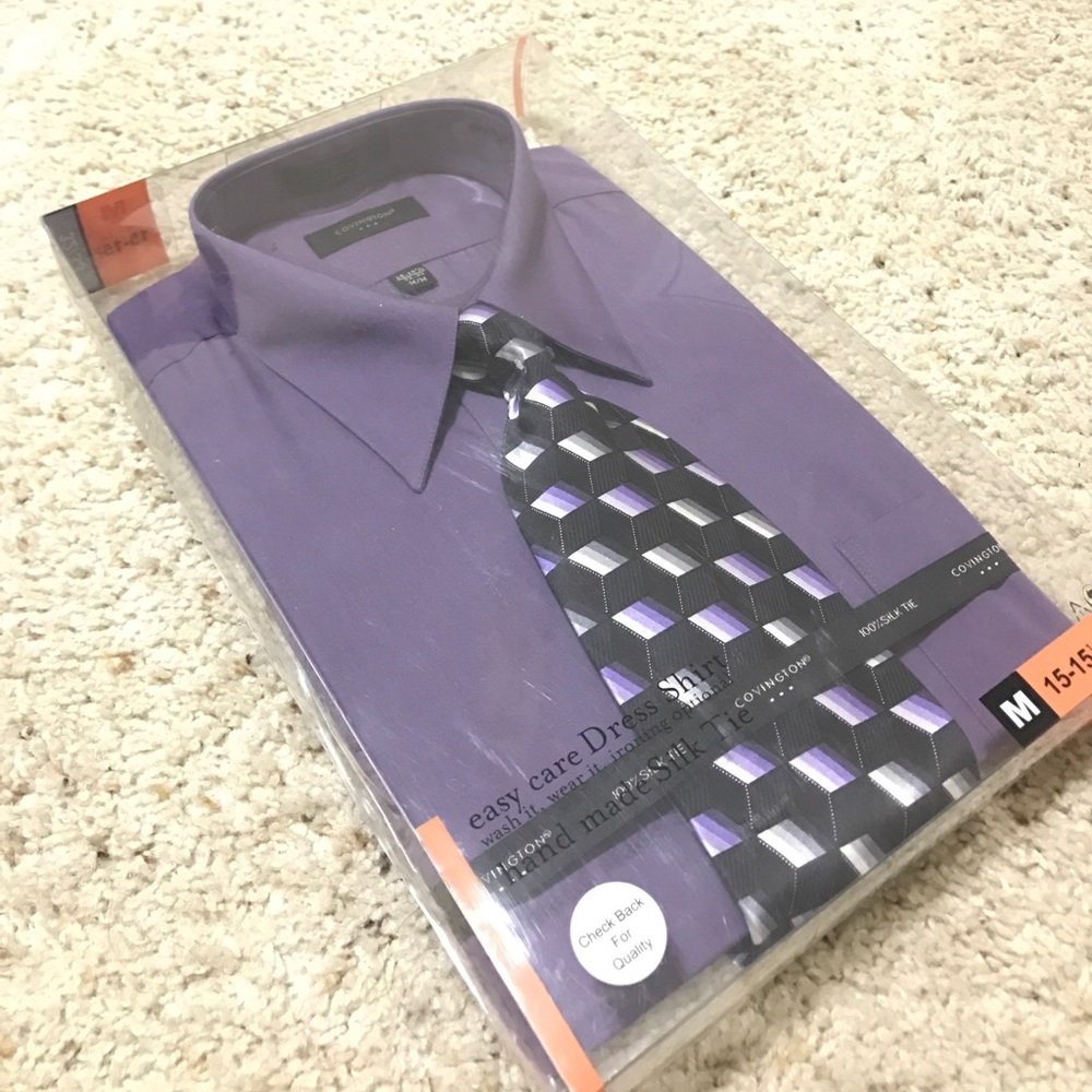 Men's dress shirt with tie