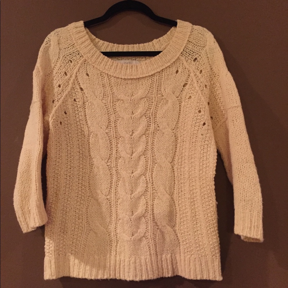 Ann Taylor Loft cream sweater