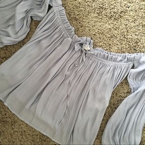 Forever 21 off the shoulder ruffled top