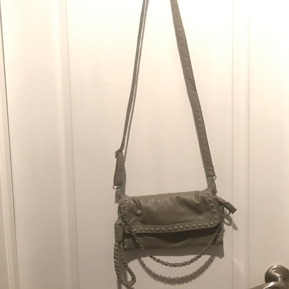 Grey crossbody/clutch