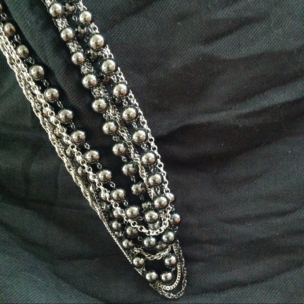 Multi chain and beaded necklace