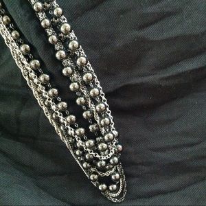 Multi chain and beaded necklace