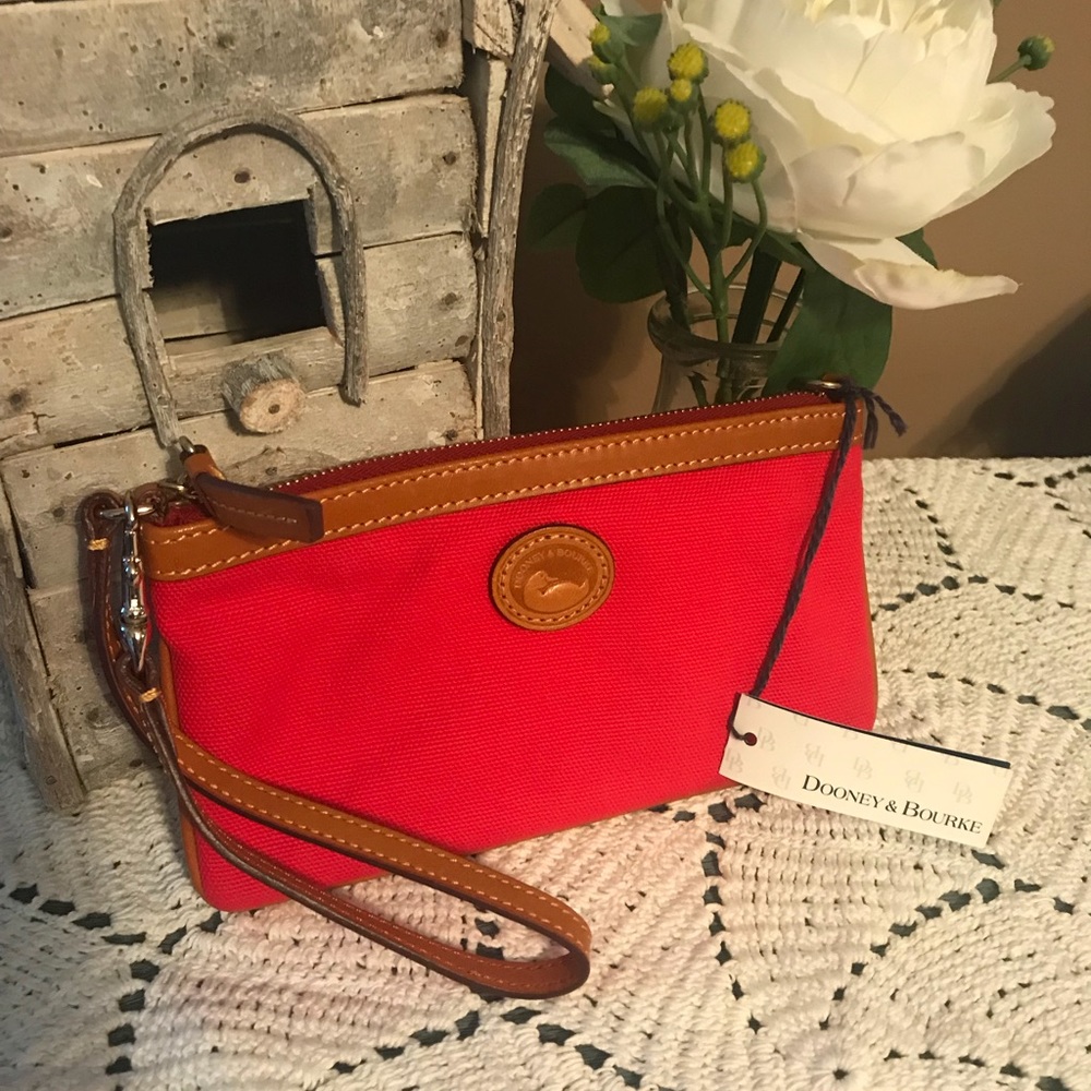 Authentic Dooney & Bourke NWT Canvas Wristlet