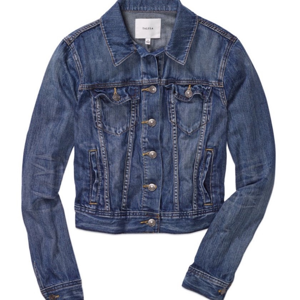 Talula Cropped Denim Jacket