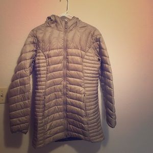 Women's Astoria Down Parka, taupe, mid thigh