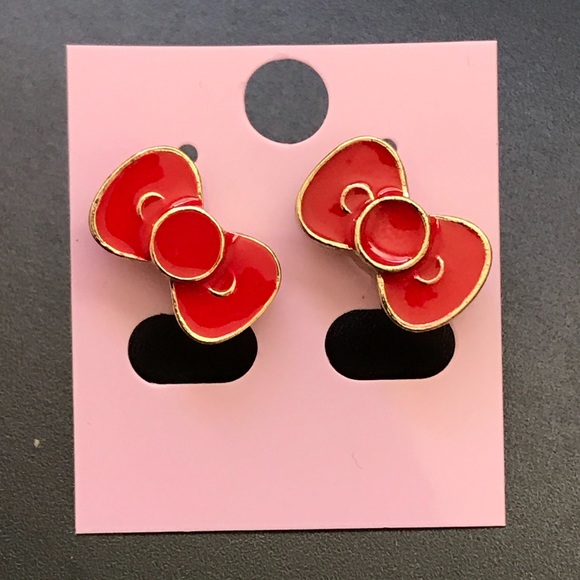 Hello kitty bow earrings - Picture 4 of 6