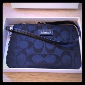 Coach Signature Wristlet- New in box