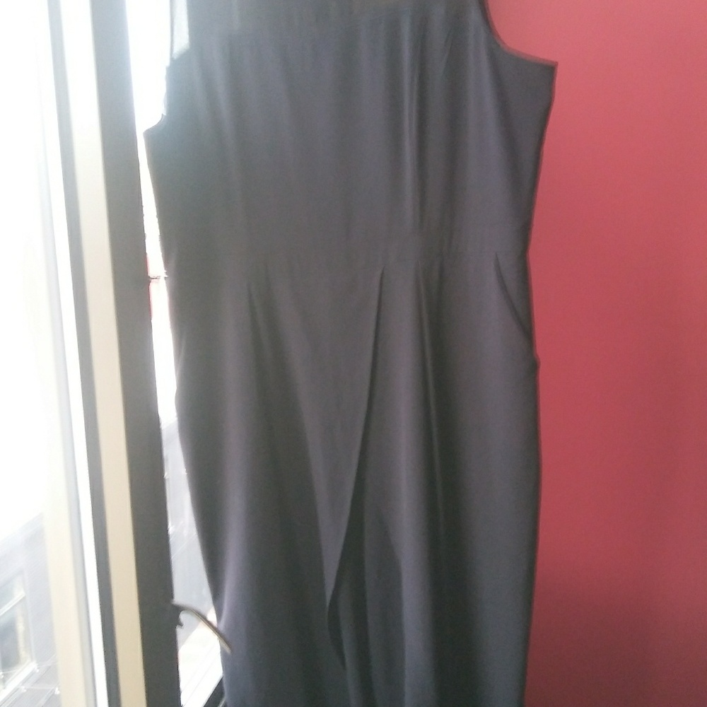 Black semi formal capri style jump suite