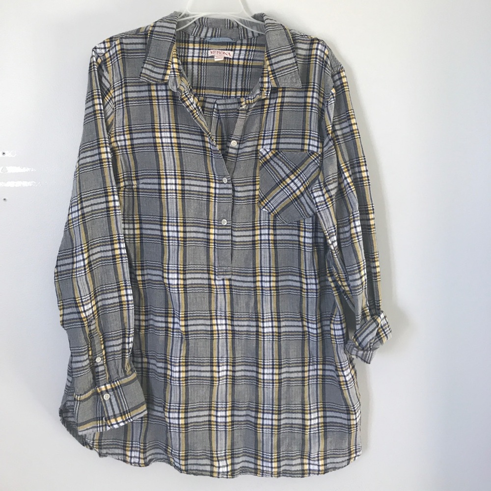 Merona xxl plaid pullover