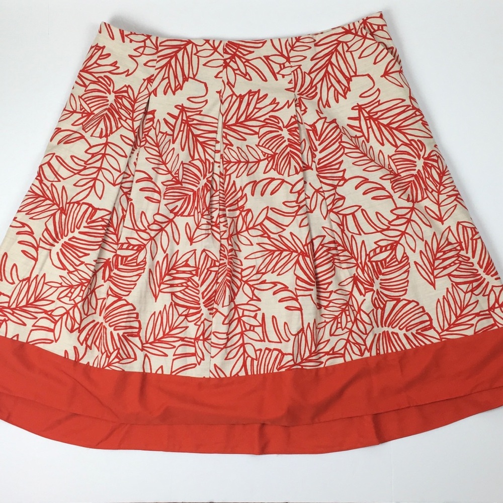 🎉Host Pick🎉 Lane Bryant Leaf Print Linen Skirt
