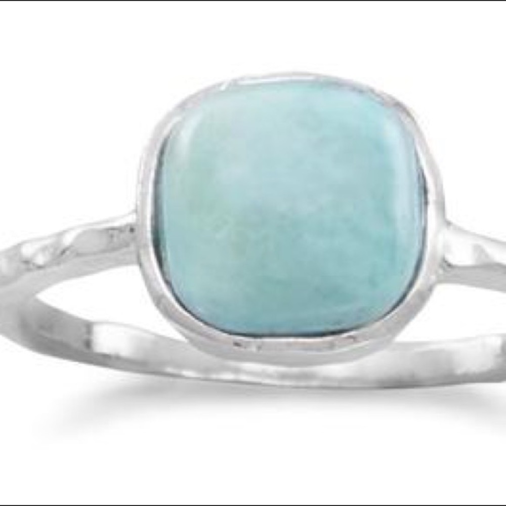 Stabilized Turquoise Stackable Ring - Picture 3 of 3