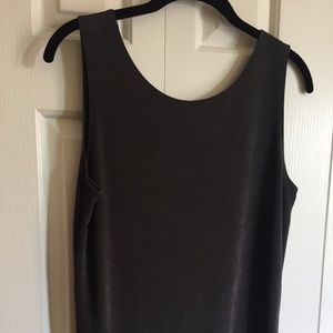 Chico's Dark Gray Tank, Size 1 (8-10)