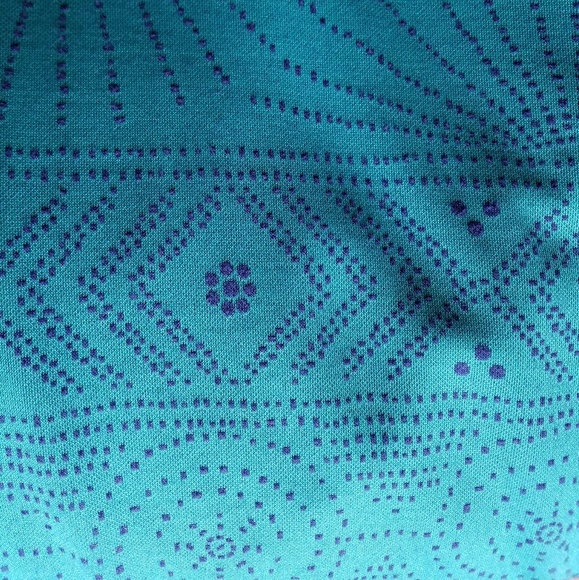 Lularoe Teal Aztec Pattern Carly - Picture 4 of 4