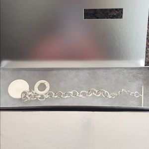 Sterling silver toggle bracelet