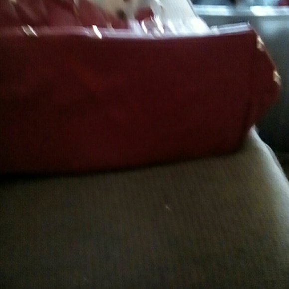 Red purse faux leather with studs - Picture 5 of 5