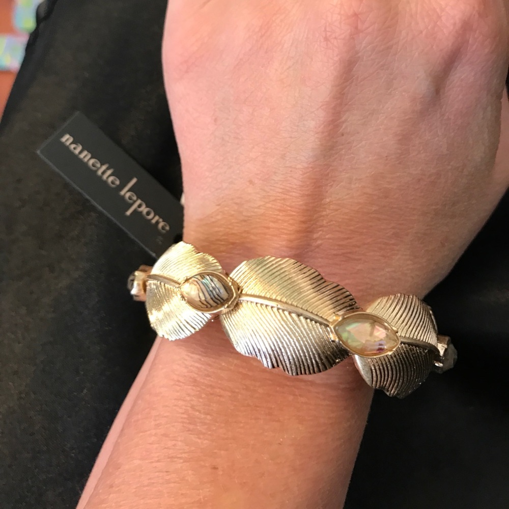 Pretty Gold Nanette Lepore stretch bracelet