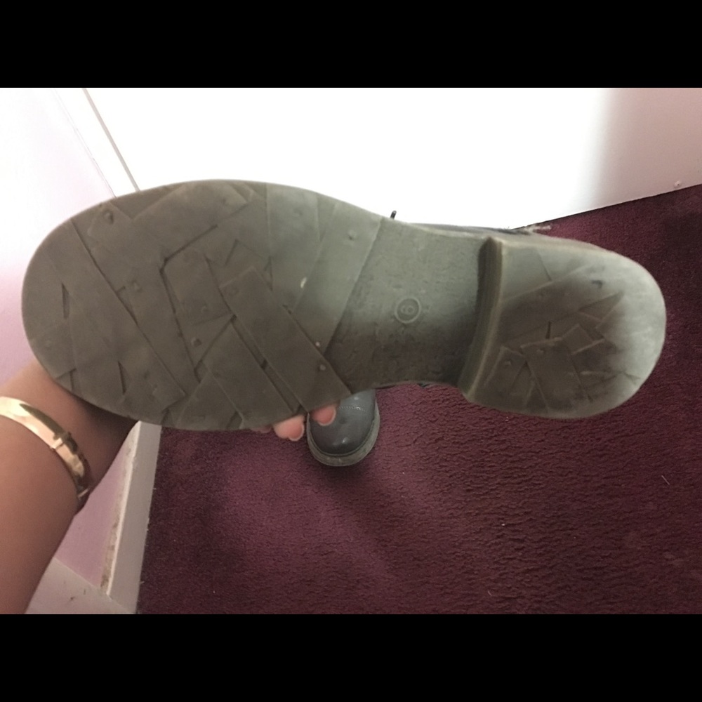 Leather Cathy Jean Combat Boots