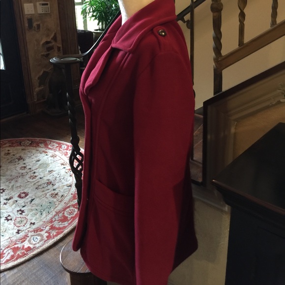 TELLURIDE NWOT-RED MILITARY STYLE JACKET SIZE LG - Picture 4 of 8