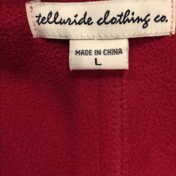 TELLURIDE NWOT-RED MILITARY STYLE JACKET SIZE LG - Picture 7 of 8