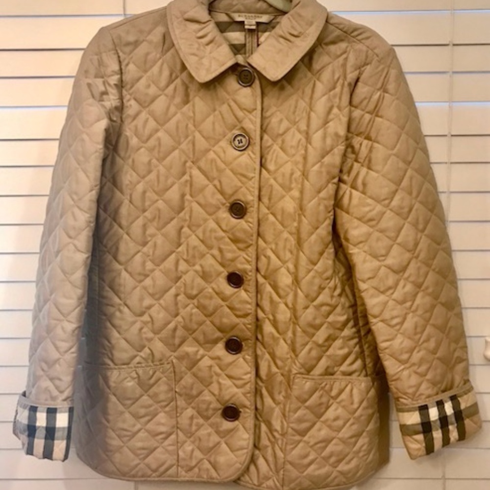 Burberry Brit Quilted Jacket Womens Med