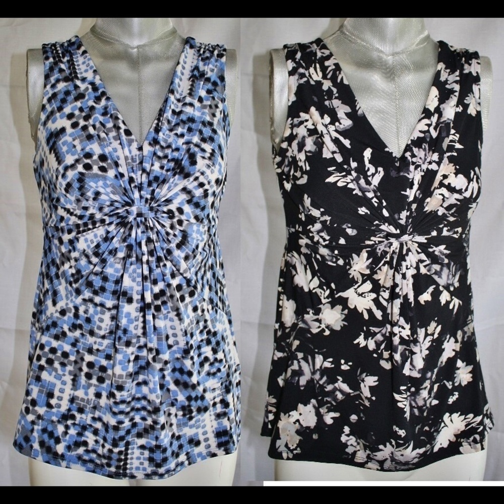 2 sleeveless summer tops