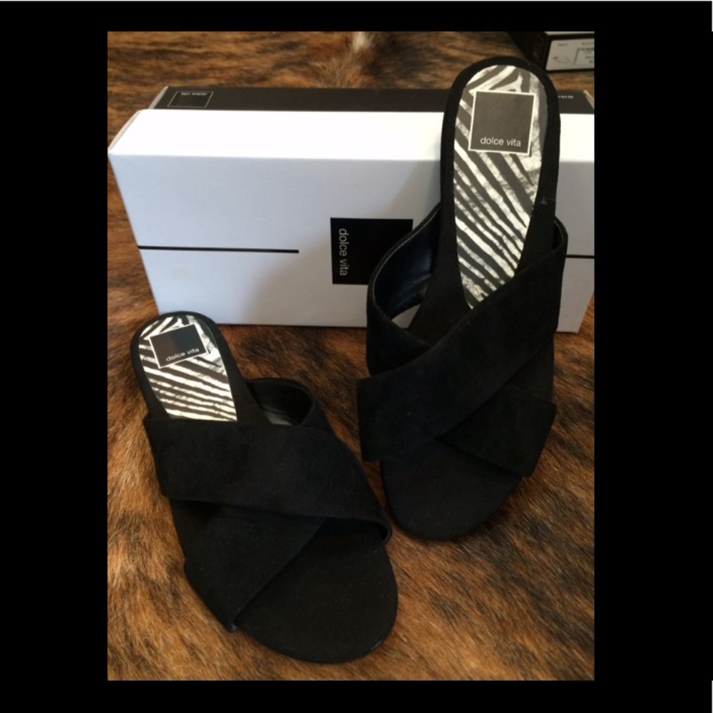 Dolce Vita black suede Karlo flat