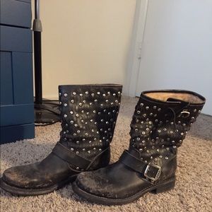 Distressed Frye boots