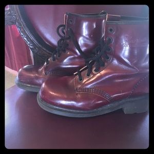 Vintage 90's Doc (Dr.) Martins (wine colored)