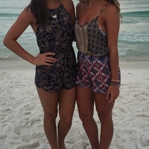 Backless romper from urban outfitters