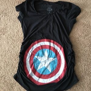 Maternity Marvel Captain America Tee