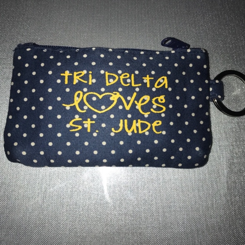 Tri Delta Saint Jude Zipper Pouch