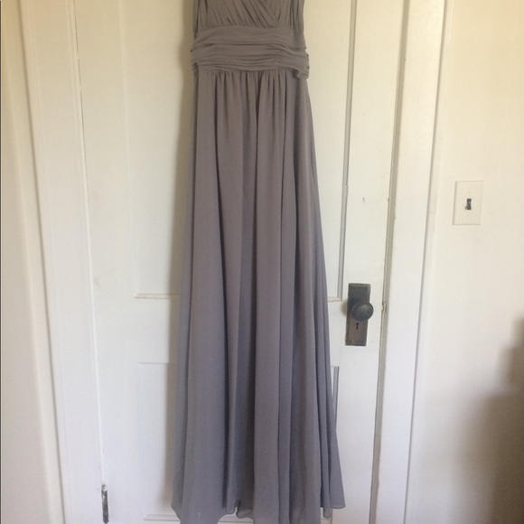 Christina Wu Bridesmaid Dress. Platinum, Size 6