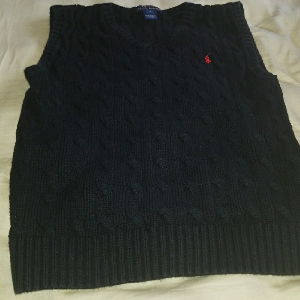 Boy sz 7 polo Ralph Lauren sweater vest