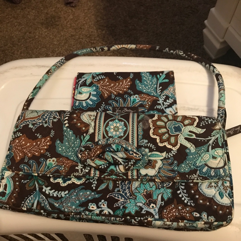 Java Blue not just a clutch with check book cover