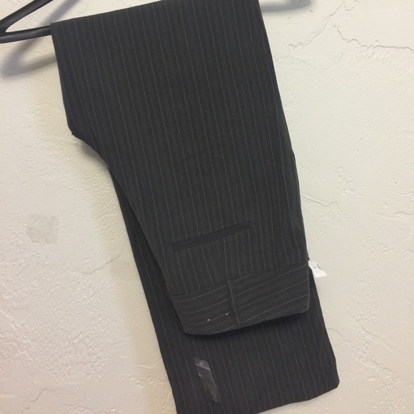 Chico's Pinstripe Gray Trouser Pants - Picture 4 of 7