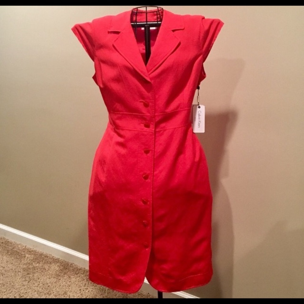 Calvin Klein red dress