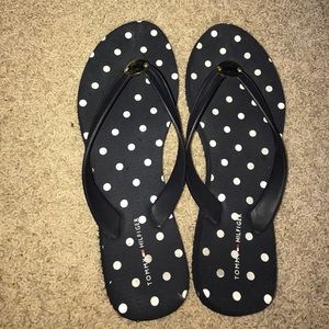 Tommy Hilfiger polka  dot  flip flops