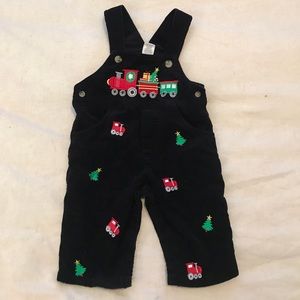 Adorable holiday overalls