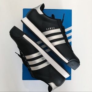 Adidas Samoa Black and Silver