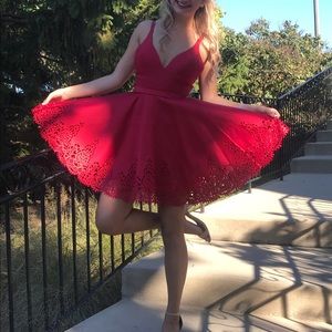 Red Sherri Hill homecoming dress!