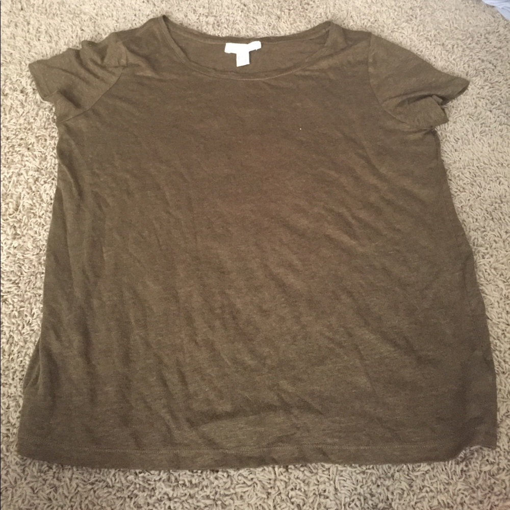 Forever 21 Women Forest Green Top Shirt L