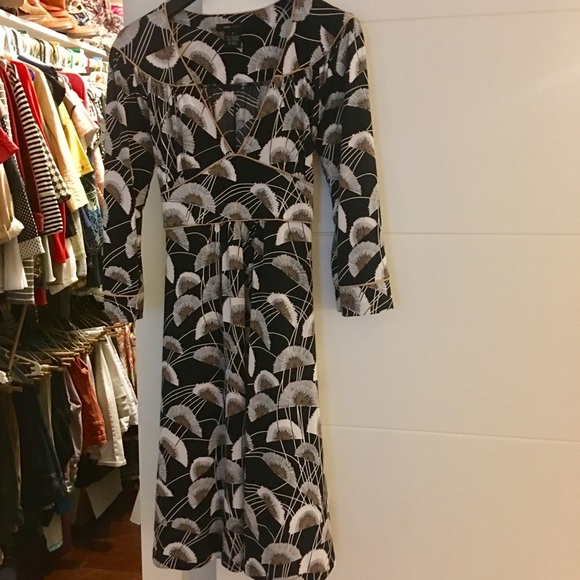 BCBG Pattern Print Tie Back Dress - Picture 2 of 8