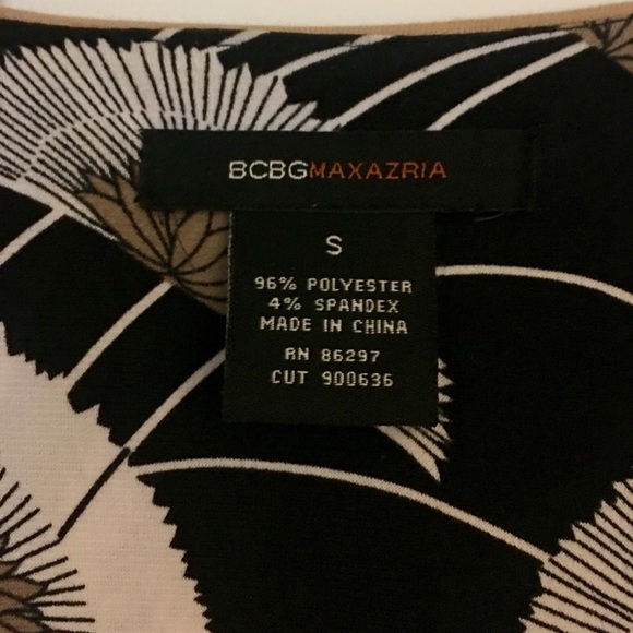 BCBG Pattern Print Tie Back Dress - Picture 4 of 8