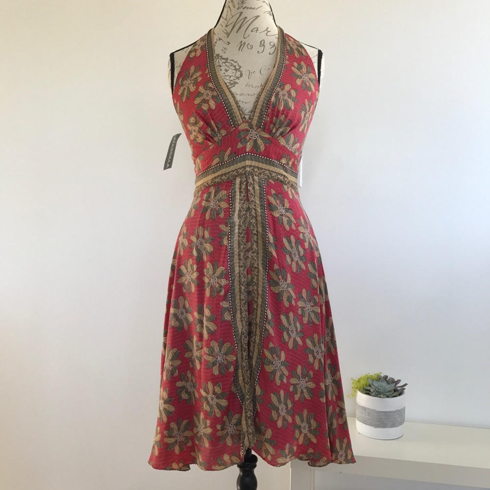 Silk Halter Dress