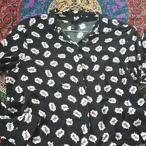 H&M Box Cut Button Up