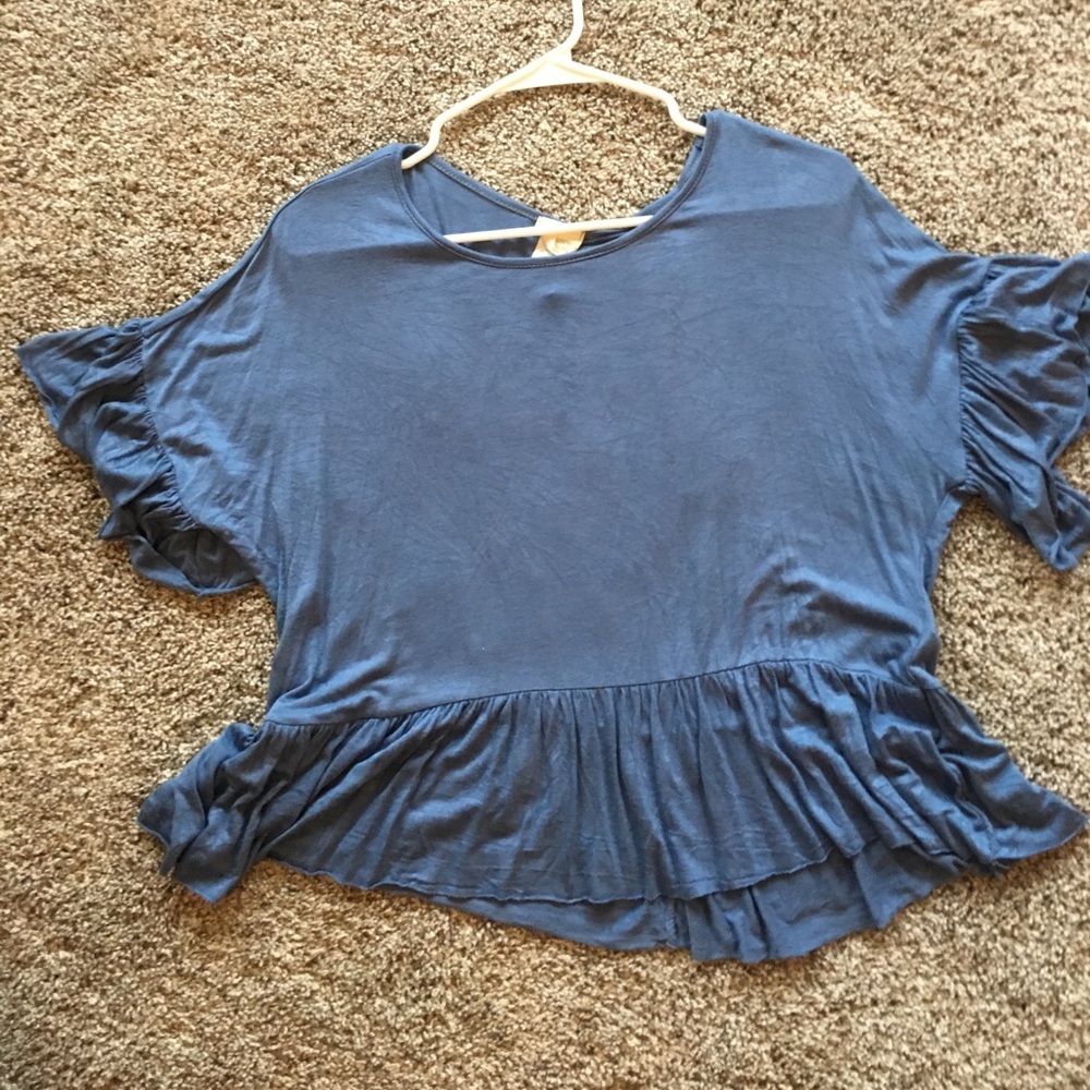 Navy blue crop top