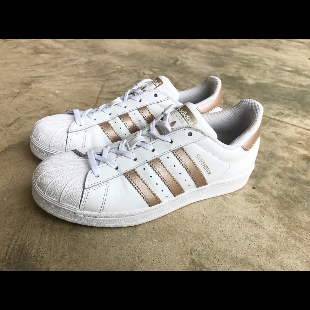 Adidas Rose Gold Superstar Women's Size 7 Shoes