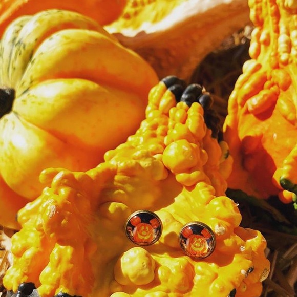 Mickey Mouse Pumpkin Earrings - Disney, Halloween - Picture 3 of 8